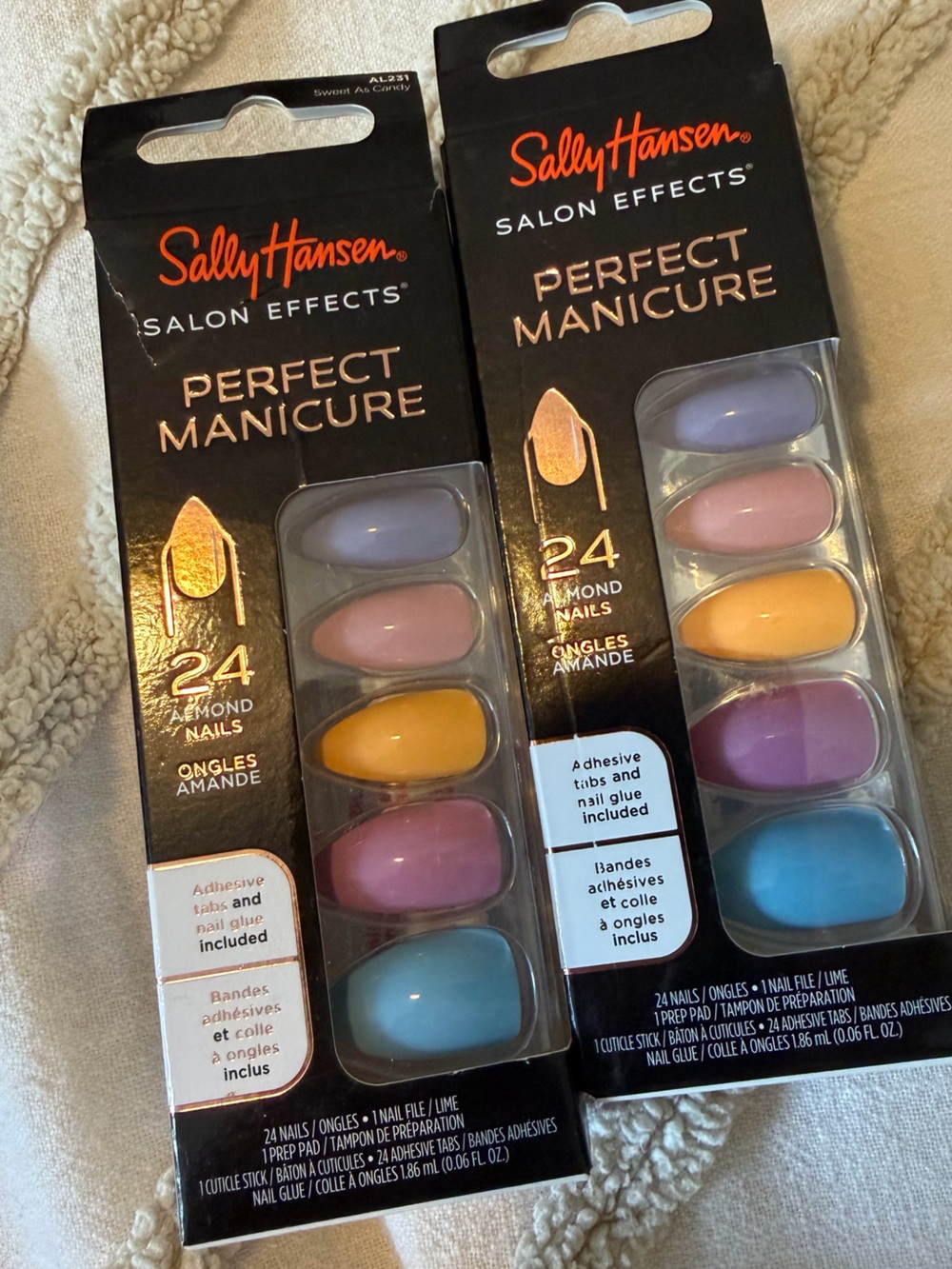 Sally Hansen Salon Effects — Pastel Multi-Color Press-On Nails